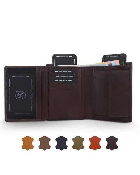 Akaroa Trifold Geldbörse Herren aus echtem Rindsleder von Akaroa