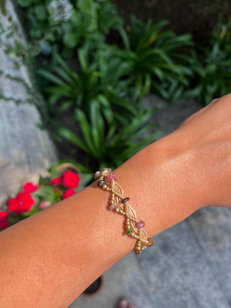 Meerjungfrau Armbänder ~ Edelsteinarmband Brautschmuck Handgemacht Personalisiert Geburtsstein Chakra Fußkettchen von Akashaknots