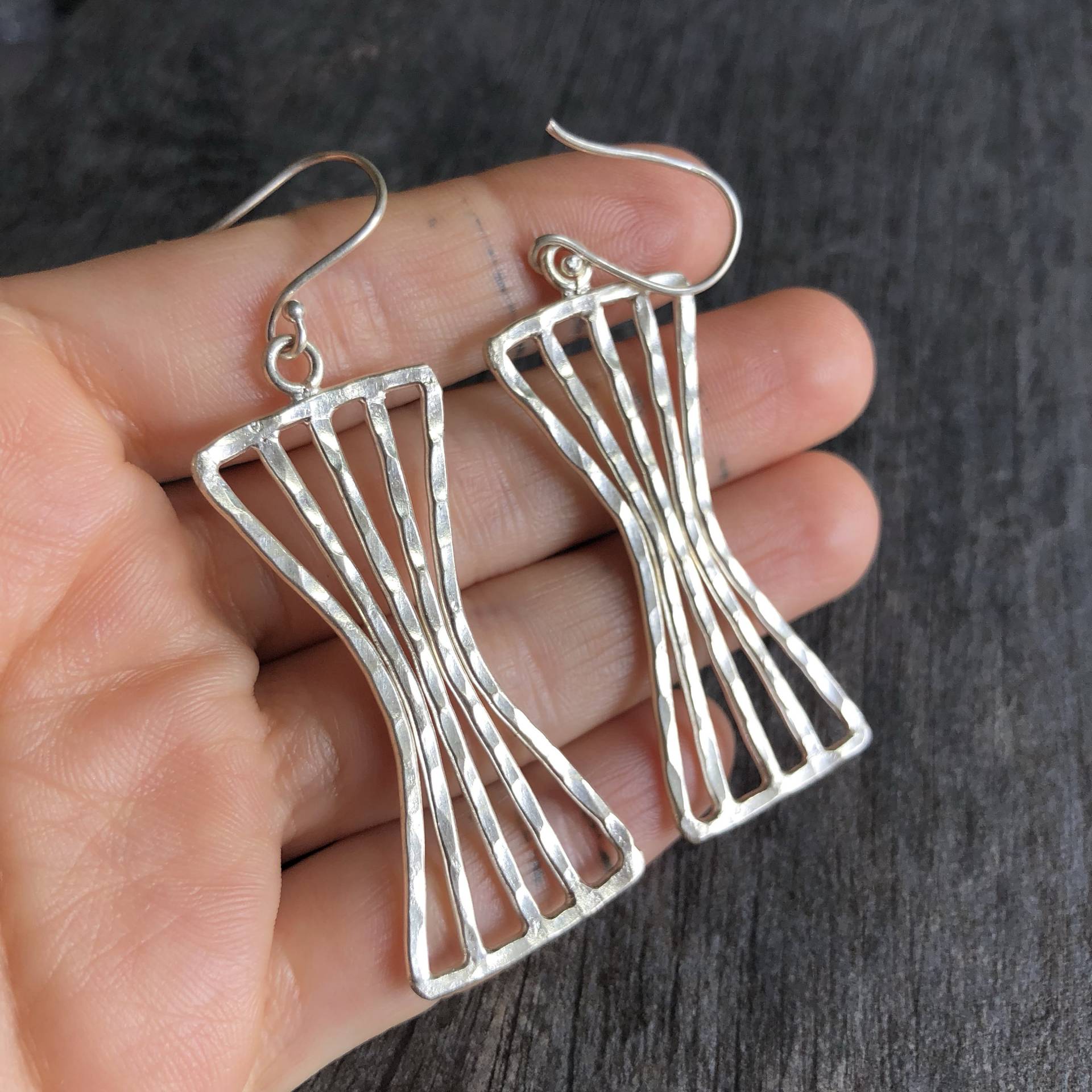 Große Silberohrringe Klobige Ohrringe Hängende Stilvolle Übergroße Große Silberohrringe Klobige Ohrringe Hängende Stilvolle Übergroße von AkashiJewelry