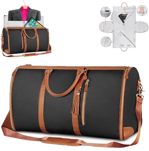 Akayoo My Flexibag Reisetasche,Carry on Garment Duffle Bag,Travel Bag Women,Travluxe Faltbare Reisetasche,Umwandelbarer Handgepäck,Reisetasche Kleidersack 2 In 1, Wasserdichter Kleidersack von Akayoo