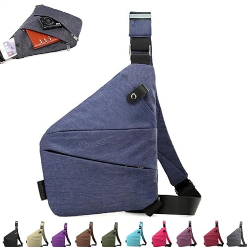 Akayoo Diebstahlsichere umhängetasche,Diebstahlsichere Tasche Damen,Diebstahlsichere Reisetasche,Anti-Theft travel Bag,Wander Plus Anti Theft Bag,Sling Bag Brusttasche Herren Damen von Akayoo