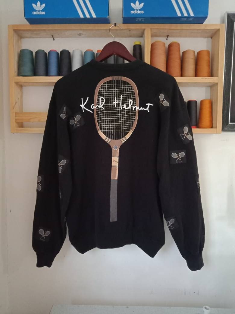 Vintage Rere Karl Helmut Pullover Sweatshirt Großes Logo Larg Größe von Akira96