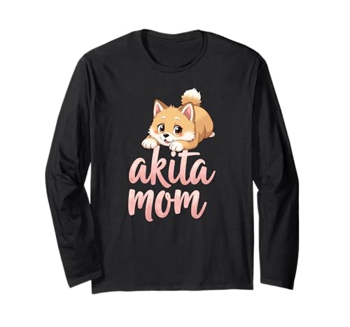 Akita Mama Hund Akita Inu Mama Süßer Welpe Langarmshirt Akita Mama Hund Akita Inu Mama Süßer Welpe Langarmshirt von Akita Inu Fun Designs