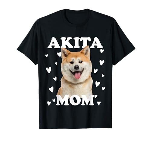 Akita Mama Mom zum Muttertag Mutter Hundemama T-Shirt von Akita Inu Ken Hunde Motive für Hundeliebhaber