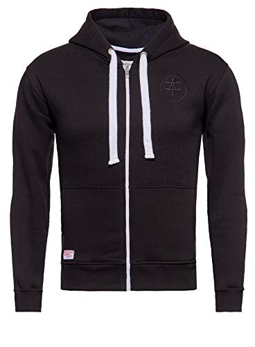 Akito Tanaka Herren Kapuzen Sweatjacke | Sweater | Stickerei | Regular Fit Adventure von Akito Tanaka