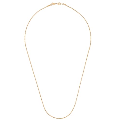 Akitsune Immortalitas Kette 60cm lang | 2 mm breit | Wheat Herren-Halskette Frauen Edelstahl Karabiner - Gold von Akitsune