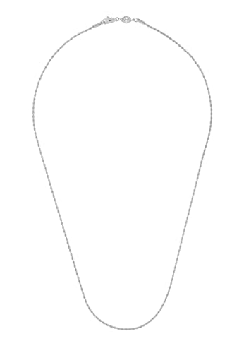 Akitsune Immortalitas Kette 70cm lang | 2 mm breit | Wheat Herren-Halskette Frauen Edelstahl Karabiner - Silber von Akitsune