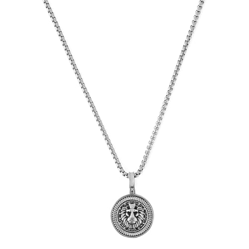 Akitsune Imperator Anhänger inkl. 90cm Kette | Halskette Damen Herren Edelstahl Löwe Kraft Macht Coin Dog Tag - Antiksilber Akitsune Imperator Anhänger inkl. 90cm Kette | Halskette Damen Herren Edelstahl Löwe Kraft Macht Coin Dog Tag - Antiksilber von Akitsune