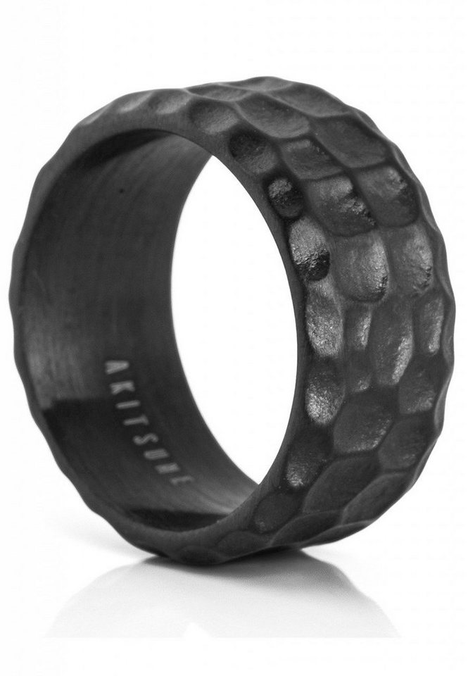 Akitsune Siegelring Terra Ring Mattschwarz EU 59 - UK R - US 9 von Akitsune
