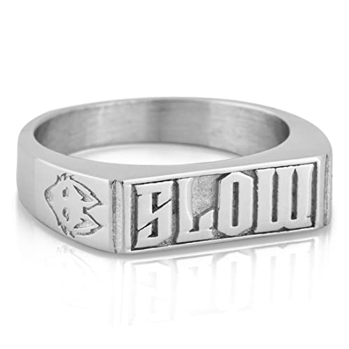 Akitsune Slow Statement Ring | Stapelbarer Ring Herren Frauen Edelstahl Designer Silber - US 10 von Akitsune