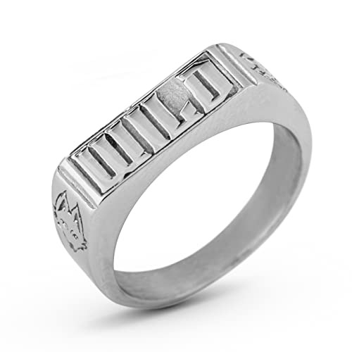 Akitsune Wild Statement Ring | Stapelbarer Ring Herren Frauen Edelstahl Designer Silber - US 8 von Akitsune