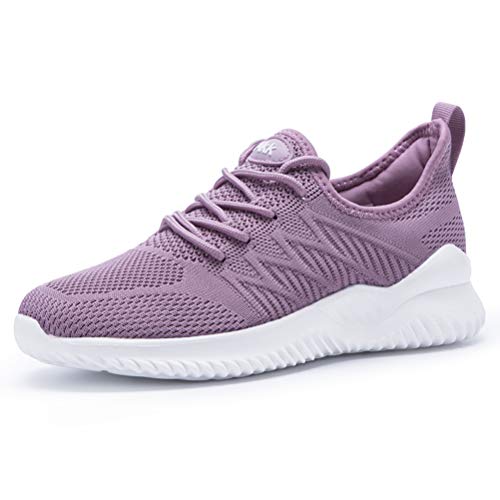 Akk Damen-Tennisschuhe – Slip-On-Memory-Schaum, leicht, lässig, Sneaker für Fitnessstudio, Arbeit, Reisen, Workout, 1803 Hellviolett, 38 EU Akk Damen-Tennisschuhe – Slip-On-Memory-Schaum, leicht, lässig, Sneaker für Fitnessstudio, Arbeit, Reisen, Workout, 1803 Hellviolett, 38 EU von Akk