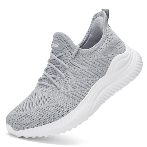 Akk Damen-Tennisschuhe – Slip-On-Memory-Schaum, leicht, lässig, Sneaker für Fitnessstudio, Arbeit, Reisen, Workout, Wide-Gray028, 39 EU Weit Akk Damen-Tennisschuhe – Slip-On-Memory-Schaum, leicht, lässig, Sneaker für Fitnessstudio, Arbeit, Reisen, Workout, Wide-Gray028, 39 EU Weit von Akk