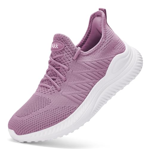 Akk Damen-Tennisschuhe – Slip-On-Memory-Schaum, leicht, lässig, Sneaker für Fitnessstudio, Arbeit, Reisen, Workout, Wide-purple028, 38 EU Weit Akk Damen-Tennisschuhe – Slip-On-Memory-Schaum, leicht, lässig, Sneaker für Fitnessstudio, Arbeit, Reisen, Workout, Wide-purple028, 38 EU Weit von Akk