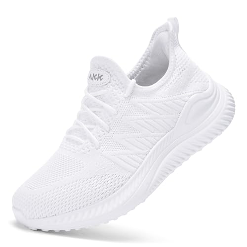Akk Damen-Tennisschuhe – Slip-On-Memory-Schaum, leicht, lässig, Sneaker für Fitnessstudio, Arbeit, Reisen, Workout, Wide-white028, 39.5 EU Weit Akk Damen-Tennisschuhe – Slip-On-Memory-Schaum, leicht, lässig, Sneaker für Fitnessstudio, Arbeit, Reisen, Workout, Wide-white028, 39.5 EU Weit von Akk