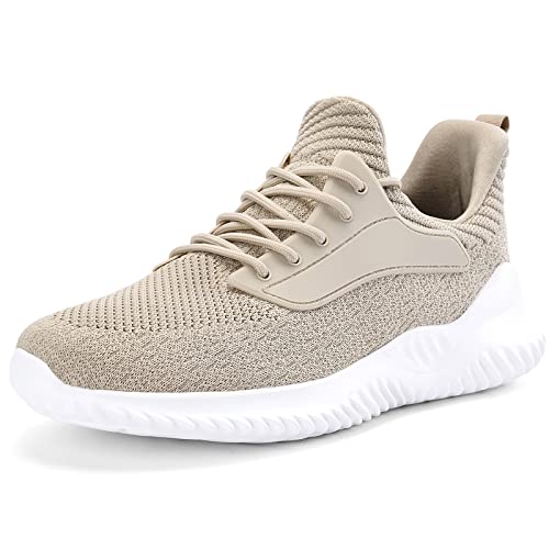 Akk Wanderschuhe für Herren – Slip-On-Memory-Schaum, Lauf-/Tennisschuhe für athletisches Workout, Fitnessstudio, Joggen, drinnen und draußen, leicht, atmungsaktiv, lässig, Beige, 38.5 EU Akk Wanderschuhe für Herren – Slip-On-Memory-Schaum, Lauf-/Tennisschuhe für athletisches Workout, Fitnessstudio, Joggen, drinnen und draußen, leicht, atmungsaktiv, lässig, Beige, 38.5 EU von Akk