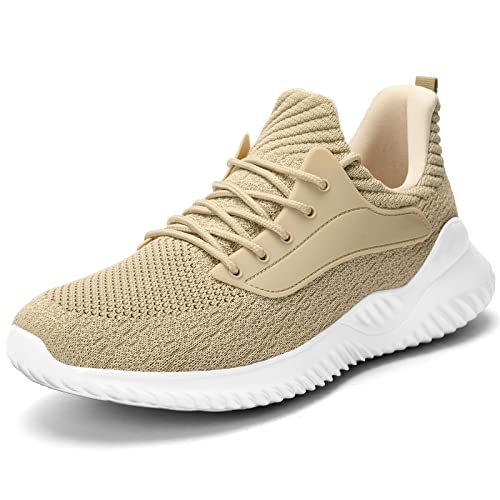 Akk Wanderschuhe für Herren – Slip-On-Memory-Schaum, Lauf-/Tennisschuhe für athletisches Workout, Fitnessstudio, Joggen, drinnen und draußen, leicht, atmungsaktiv, lässig, Khaki, 48 EU Akk Wanderschuhe für Herren – Slip-On-Memory-Schaum, Lauf-/Tennisschuhe für athletisches Workout, Fitnessstudio, Joggen, drinnen und draußen, leicht, atmungsaktiv, lässig, Khaki, 48 EU von Akk