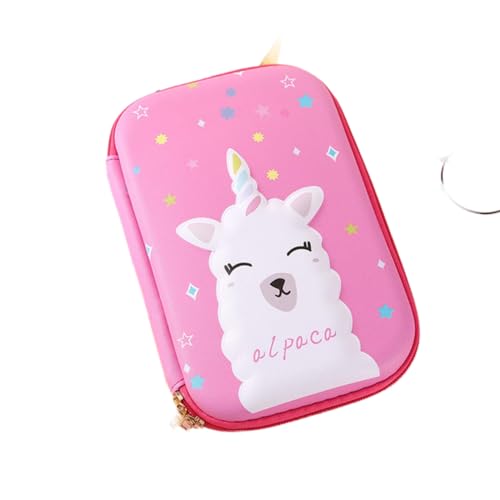 AkmAsk Einhorn Federmäppchen Kawaii Schreibwaren Stiftetui Schul-Kit 3D Schulbedarf Niedliche Bleistiftbox-Bleistiftbox von AkmAsk