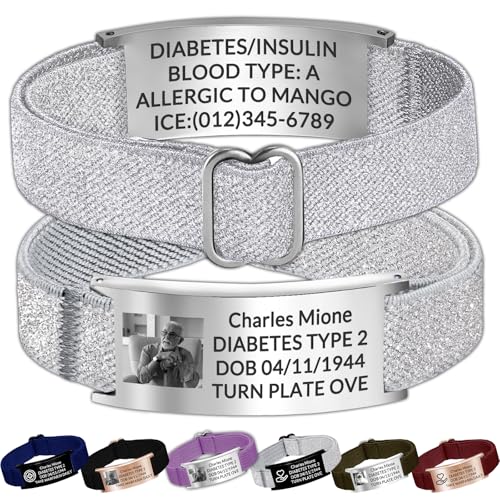 Personalisierte Notfallarmband SOS Armband mit Gravur Name Telefonnummer Alarm Info Personalisiertes Medizinisches Alarm ID Armbänder für Erwachsene Diabetes Epilepsie Allergie Herren Damen Personalisierte Notfallarmband SOS Armband mit Gravur Name Telefonnummer Alarm Info Personalisiertes Medizinisches Alarm ID Armbänder für Erwachsene Diabetes Epilepsie Allergie Herren Damen von Akmxem