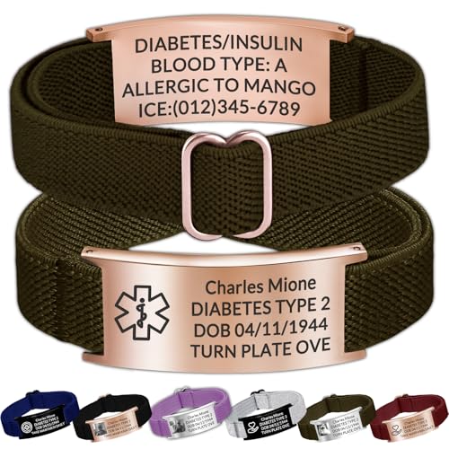 Personalisierte Notfallarmband SOS Armband mit Gravur Name Telefonnummer Alarm Info Personalisiertes Medizinisches Alarm ID Armbänder für Erwachsene Diabetes Epilepsie Allergie Herren Damen Personalisierte Notfallarmband SOS Armband mit Gravur Name Telefonnummer Alarm Info Personalisiertes Medizinisches Alarm ID Armbänder für Erwachsene Diabetes Epilepsie Allergie Herren Damen von Akmxem