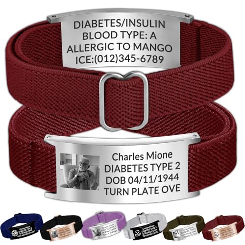 Personalisierte Notfallarmband SOS Armband mit Gravur Name Telefonnummer Alarm Info Personalisiertes Medizinisches Alarm ID Armbänder für Erwachsene Diabetes Epilepsie Allergie Herren Damen Personalisierte Notfallarmband SOS Armband mit Gravur Name Telefonnummer Alarm Info Personalisiertes Medizinisches Alarm ID Armbänder für Erwachsene Diabetes Epilepsie Allergie Herren Damen von Akmxem