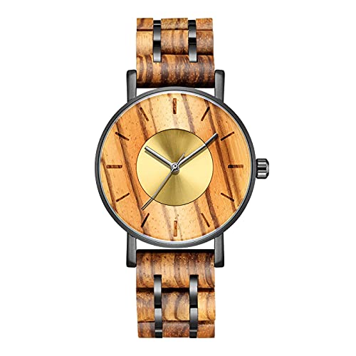 Akopiuto Holzuhren MenWooden Watch Male Armband Gold von Akopiuto