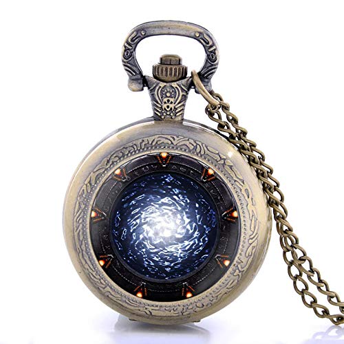 Luxus Golden Transparent Skelett Steampunk Mechanische Handaufzug PocketWatch Aushöhlen Geschenke Taschenuhr Open Face Bronze35mm von Akopiuto