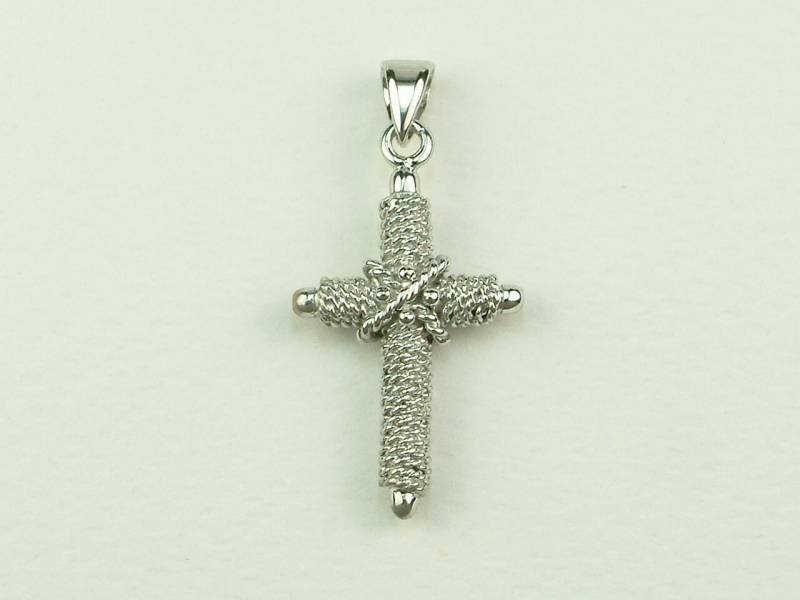 Kreuz Aus Weißgold 750 von AkoyaPearls