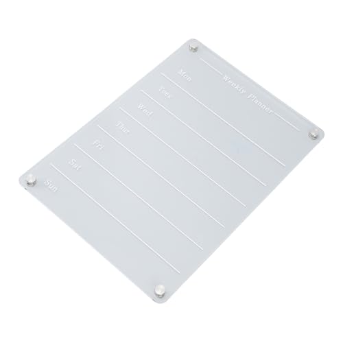 Akozon 33 X 23 cm Große, Trocken Abwischbare Acryltafel – Magnetische Kühlschrank-Memotafel, Transparenter Kalenderplaner, Wiederverwendbare Schreibfläche für Notizen und von Akozon