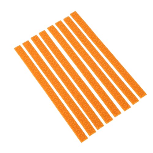 Akozon 8pcs wasserdichte Silikon -Gepäckradabdeckungen - Lärmabsorbierende Protektoren für Kofferräder, Universelle Passform, Einfache Installation (ORANGE) von Akozon
