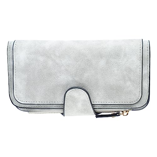 Akozon Damen-Geldbörse aus PU-Leder mit Hoher Kapazität und Mehreren Kartenfächern – Stilvolle und Modische Geldbörse für Damen (Einheitliche Größe) von Akozon