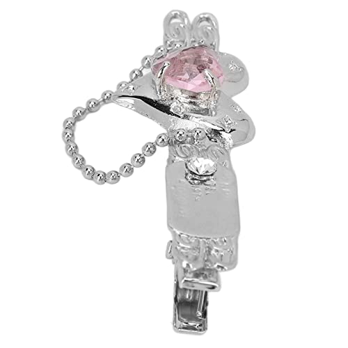 Akozon Entzückende Haarspange mit Strasssteinen – Haarnadel aus Legiertem Stahl – Schöne Haarspange für Frauen und Mädchen von Akozon