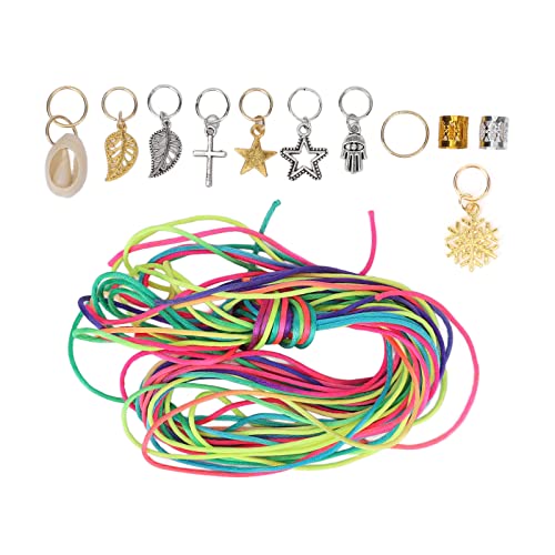 Akozon Exquisiter Haar-Dreadlock-Schmuck aus Metall – Flechtringe, Dekorationsclips, Dreadlocks-Perlen und Flechtanhänger von Akozon
