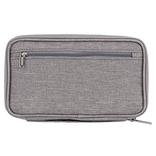 Akozon Premium-Reisepass-Geldbörse – Sicherer, Wasserdichter, Staubdichter Reise-Kreditkarten-Organizer und Reisepasshalter mit Handtaschen-Design (Hochwertige graue Trompete) von Akozon