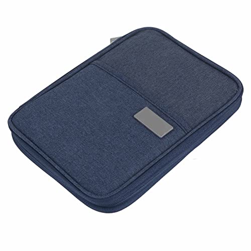 Akozon Premium-Reisepass-Geldbörse – Sicherer, Wasserdichter, Staubdichter Reise-Kreditkarten-Organizer und Reisepasshalter mit Handtaschen-Design (Navy blau) von Akozon