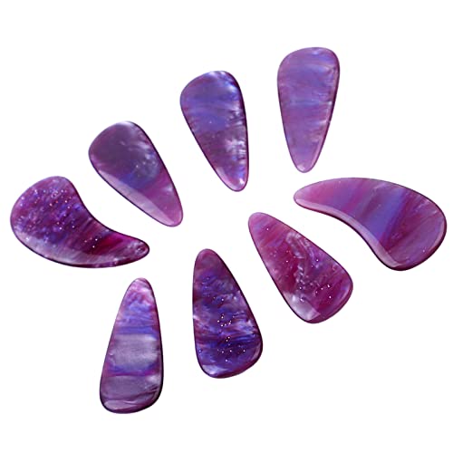 Akozon Professionelle Guzheng-Fingerpicks für Erwachsene und Kinder – Mehrfarbige Spielnägel für Guzheng- und Guqin-Auftritte (Farbe der Milchstraße) von Akozon