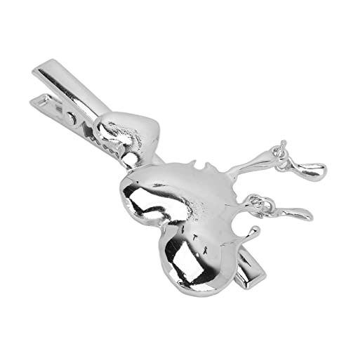 Akozon Wunderschöne Metall-Herz-Haarnadel – Modische Silberne Haarspange für Mädchen – Verführerische Herz-Haarspange mit Haar-Seitenklammer von Akozon