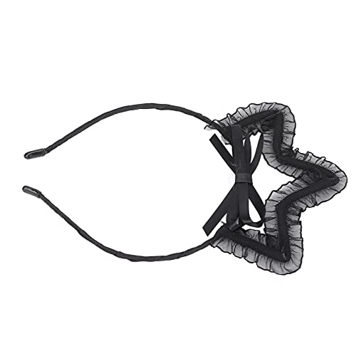 Bezauberndes Kronen-Spitzenstirnband für Frauen – Perfektes Haaraccessoire für Cosplay, Halloween und Weihnachtsfeiern von Akozon