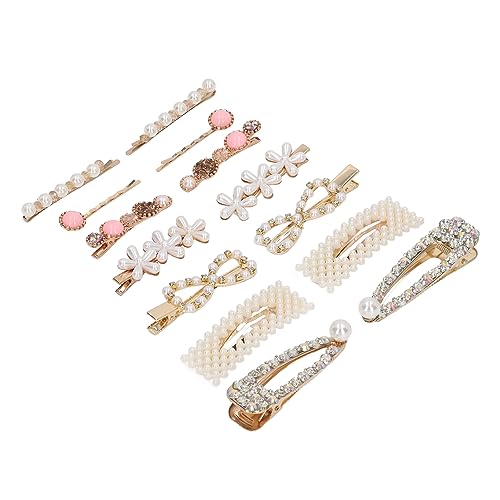Elegantes 14-teiliges Haarspangen-Set mit Simulationsperlen – Glatte Oberfläche, Klassische Haarspangen für Frauen, Ideal für Alle Anlässe von Akozon