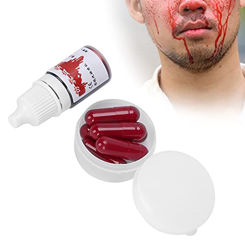 Blutkapseln Zum Zerbeißen, Gefälschte Blutkapseln Halloween Make-up Blut Kostüm Cosplay Prop Party Trick Supplies Blutkapseln von Akozon