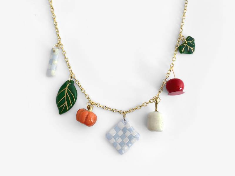 Herbst-Charme-Halskette - 18K Vergoldet von Akrazia