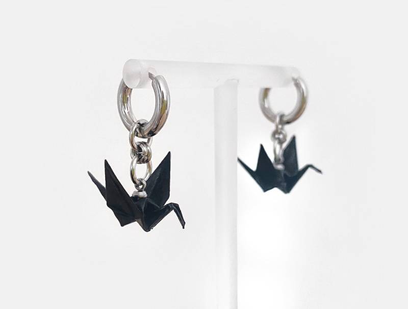 Origami Kranich Ohrringe No.8 von Akrazia