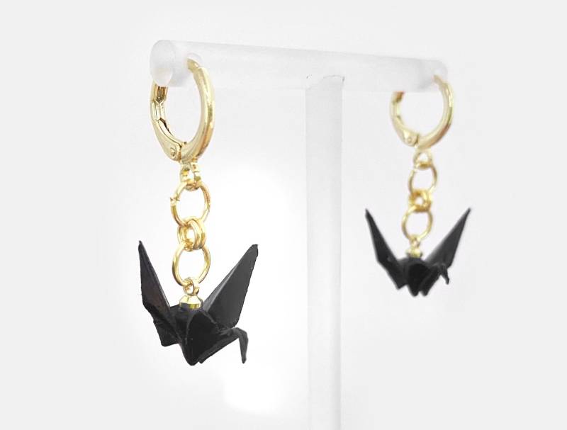 Origami Kranich Ohrringe No.7 von Akrazia