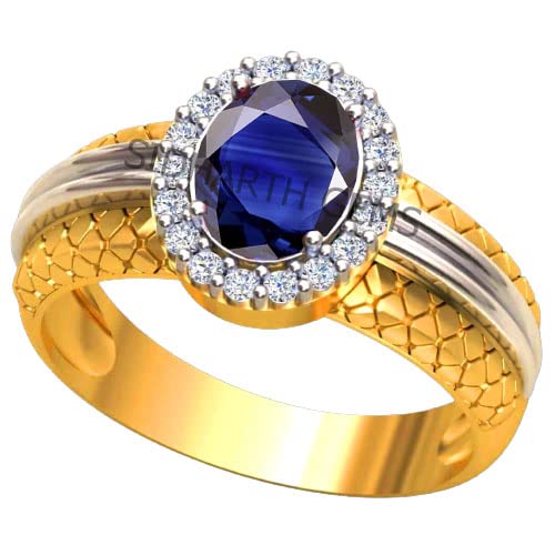 Akshita gems 11,00 Karat Labor – unbeheizter unbehandelter AAA+ Qualität natürlicher blauer Saphir Neelam Gold verstellbarer Edelsteinring für Damen und Herren, Messing, Blauer Saphir Blauer Saphir Akshita gems 11,00 Karat Labor – unbeheizter unbehandelter AAA+ Qualität natürlicher blauer Saphir Neelam Gold verstellbarer Edelsteinring für Damen und Herren, Messing, Blauer Saphir Blauer Saphir von Akshita gems