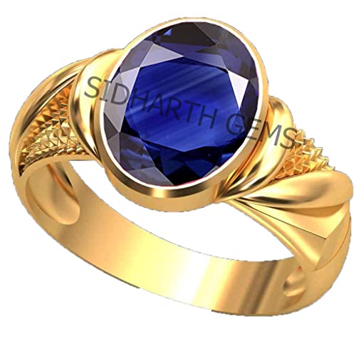 Akshita gems 7,25 Ratti zertifizierte AAA++-Qualität Natürlicher blauer Saphir Neelam Edelstein Ring vergoldet für Damen und Herren Messing Blauer Saphir Neelam, Messing, Blauer Saphir Blauer Saphir Akshita gems 7,25 Ratti zertifizierte AAA++-Qualität Natürlicher blauer Saphir Neelam Edelstein Ring vergoldet für Damen und Herren Messing Blauer Saphir Neelam, Messing, Blauer Saphir Blauer Saphir von Akshita gems
