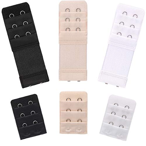 Akstore 6 Stück Damen Weich Bequem Elastisch Bra Extender Bra Extension Strap 2 Haken 3 Reihen Damen Bra Extender Bra Band - - Einheitsgröße Akstore 6 Stück Damen Weich Bequem Elastisch Bra Extender Bra Extension Strap 2 Haken 3 Reihen Damen Bra Extender Bra Band - - Einheitsgröße von Akstore