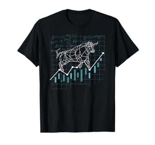 Aktien Chart Trader investor investoren Herren T-Shirt Bullish Bulle Kapitalist Geschenk Schwarz S von Aktien Chart Trader investor investoren