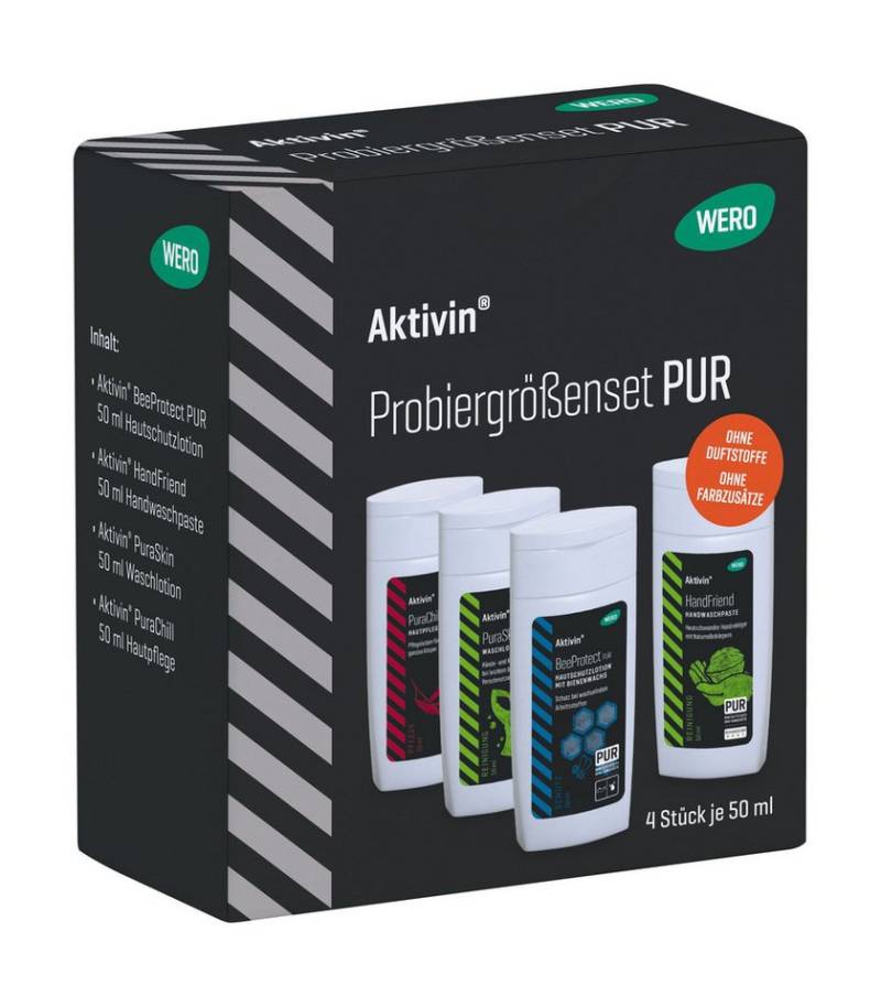 Aktivin® Handcreme Aktivin® Probiergrößenset PUR, 4x 50 ml von Aktivin®