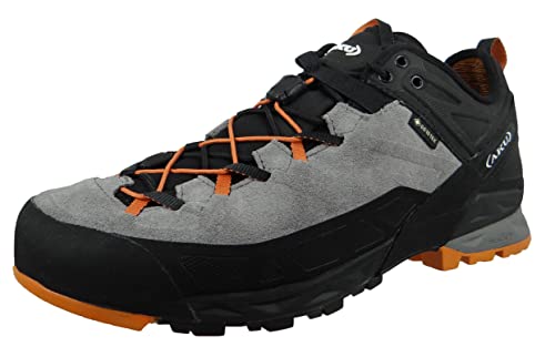 AKU M Rock Dfs GTX Grau - Gore-Tex Moderner präziser Herren Gore-Tex Zustiegsschuh, Größe EU 45 - Farbe Grey - Orange von Aku