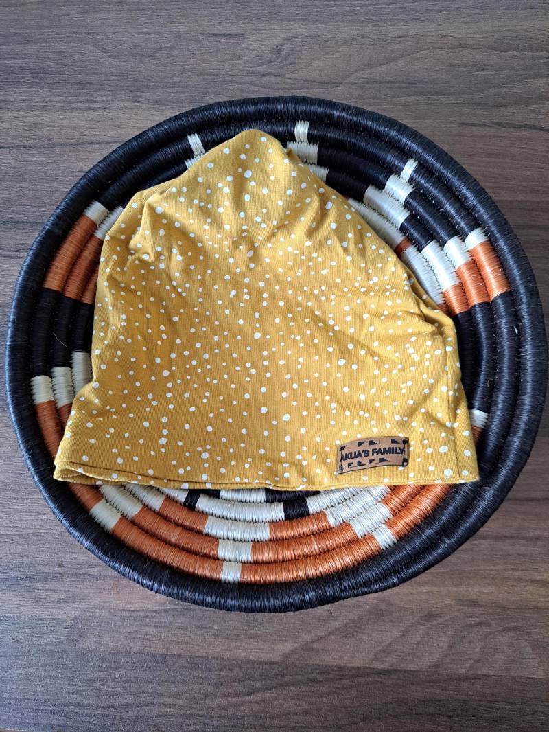 Dopellagige 5In1 Beanie Schüttelmütze Turban Stirnband Halssocke Loop Bandana Halstuch Herbst Wintermütze Doppellagig Afrohaar von AkuasFamily